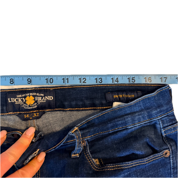 LUCKY BRAND sweet boot jeans 14/32x29 - Picture 3 of 5